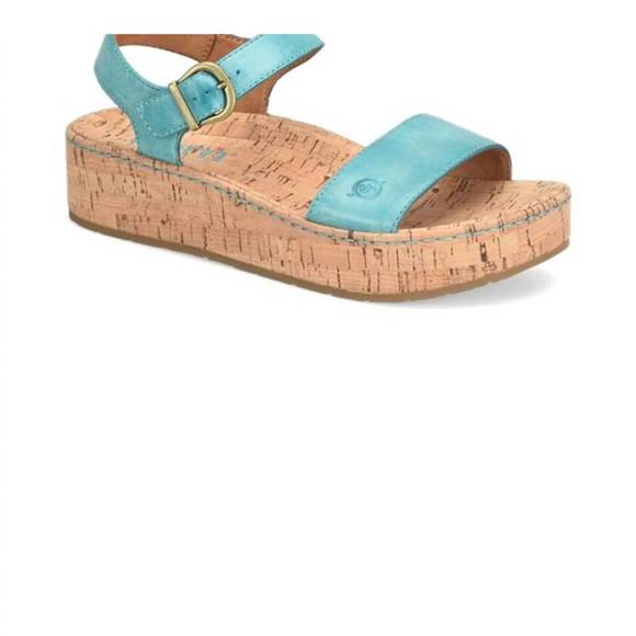 NEW BORN women's sari sandal in turquoise - Picture 1 of 6